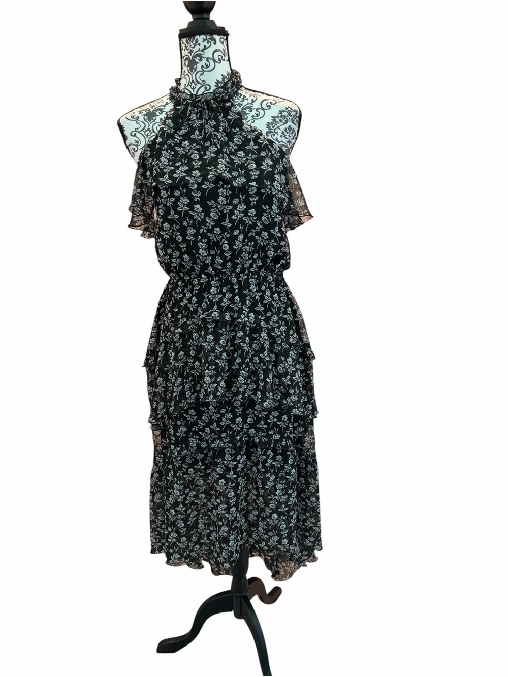 Express Tiered Ruffle Midi Dress - Picture 5 of 11